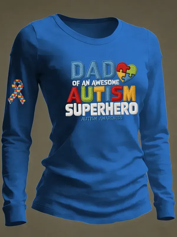 Women's Casual Autism Awareness T-shirt