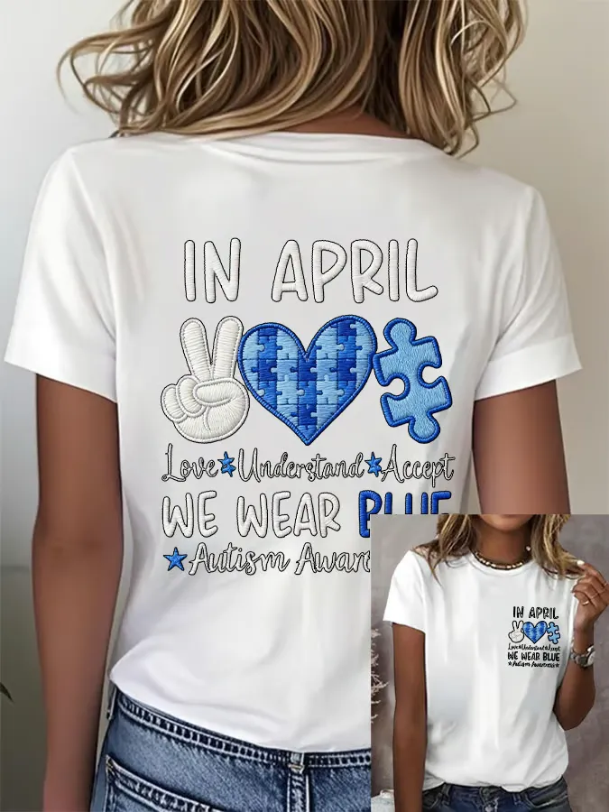 Women's Autism Print T-Shirt