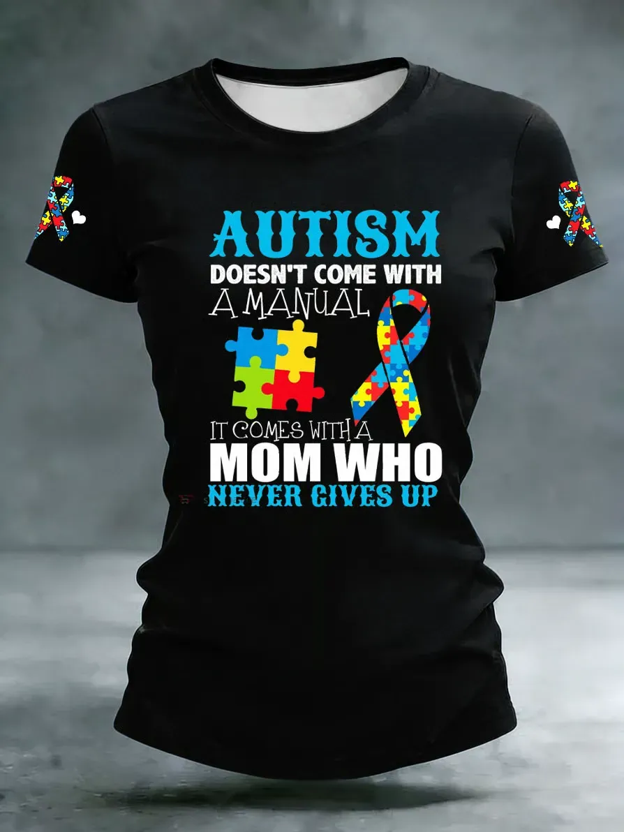 Women's Autism Acceptance Crew Neck T-shirt