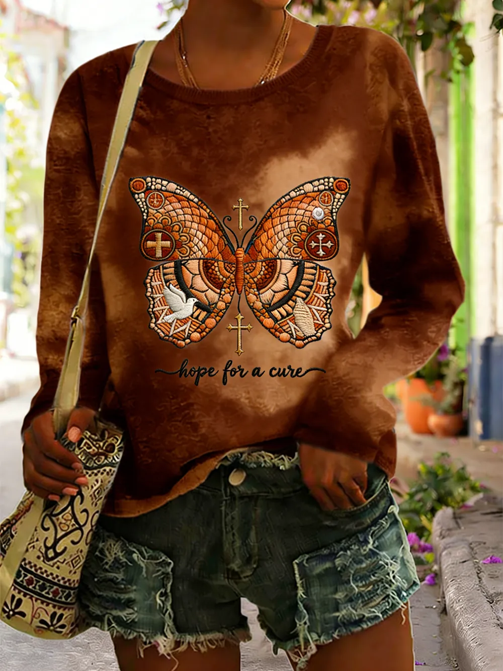 Women's Multiple Sclerosis Awareness Printed T-shirt Women's Multiple Sclerosis Awareness Printed T-shirt Women's Multi