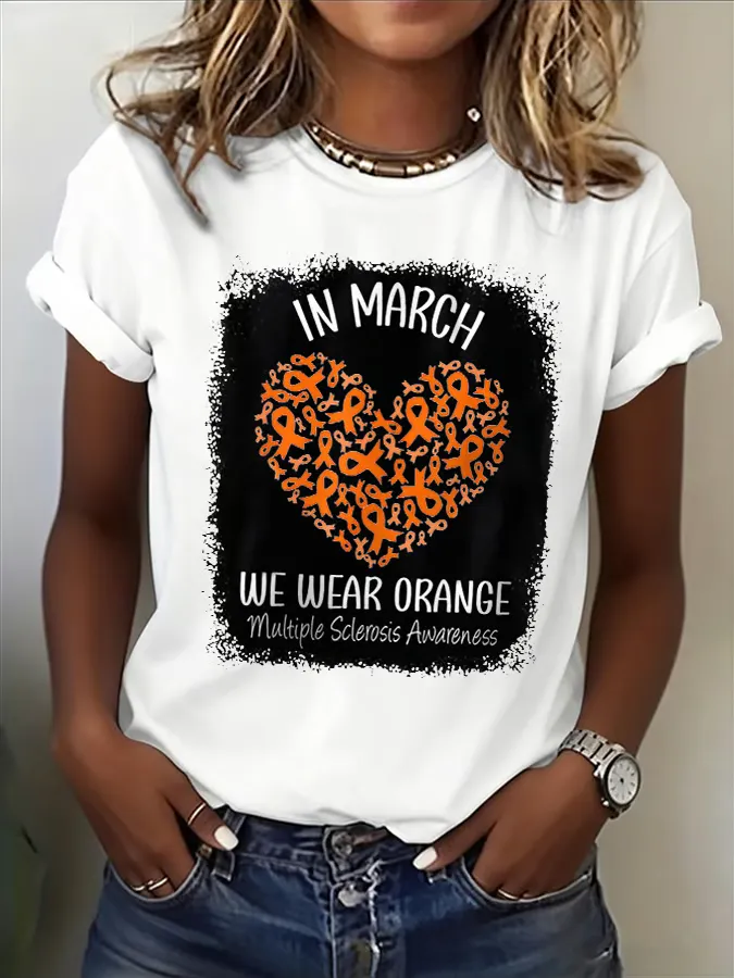 Women's Casual Multiple Sclerosis Awareness T-shirt