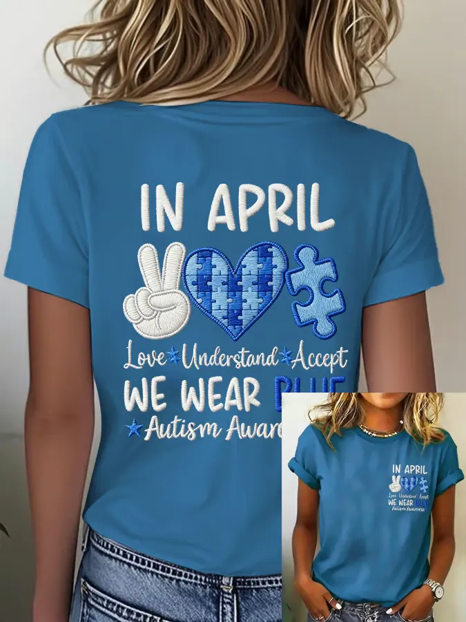Women's Autism Print T-Shirt
