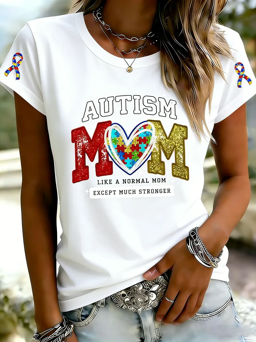 Women's Autism Acceptance Crew Neck T-shirt