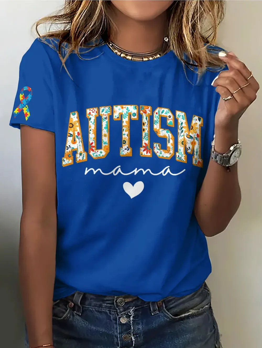 Women's Autism Acceptance Crew Neck T-shirt