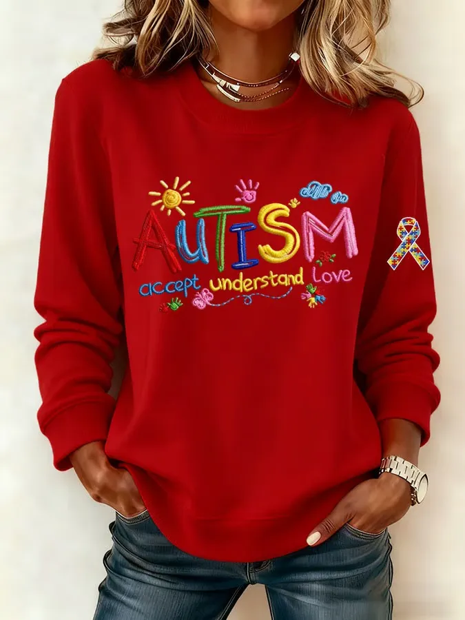 Women's Autism Accept Understand Love Sweatshirt