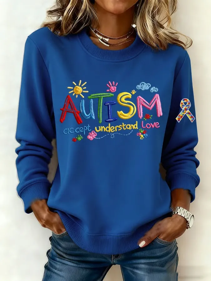 Women's Autism Accept Understand Love Sweatshirt