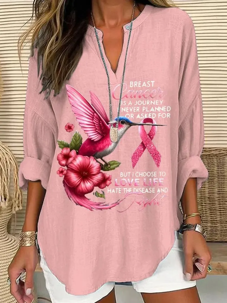 Women's Breast Cancer Is A Journey I Never Planned Or Asked For Printe