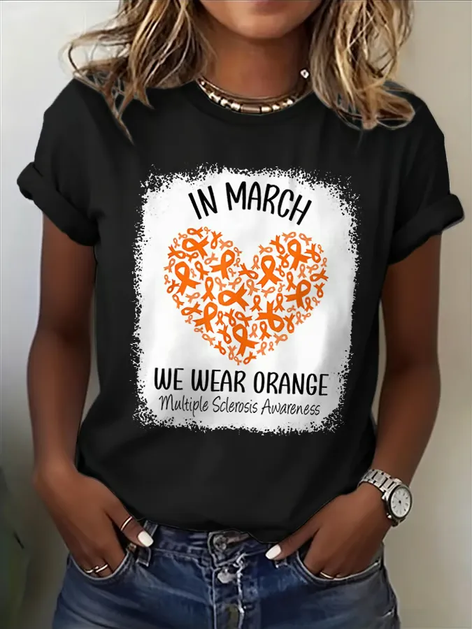 Women's Casual Multiple Sclerosis Awareness T-shirt