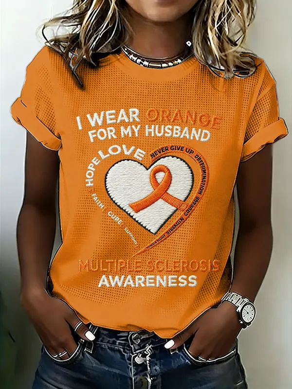 Women's Multiple Sclerosis Awareness Printed Short-Sleeve T-Shirt