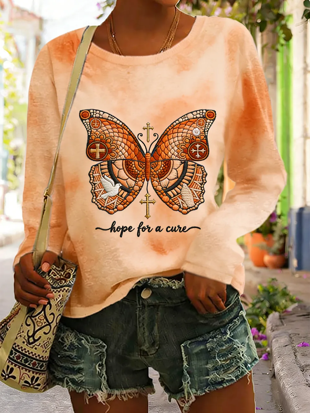 Women's Multiple Sclerosis Awareness Printed T-shirt Women's Multiple Sclerosis Awareness Printed T-shirt Women's Multi