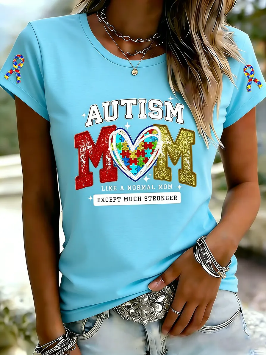 Women's Autism Acceptance Crew Neck T-shirt