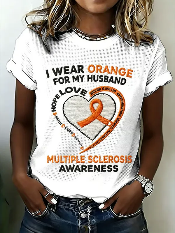 Women's Multiple Sclerosis Awareness Printed Short-Sleeve T-Shirt