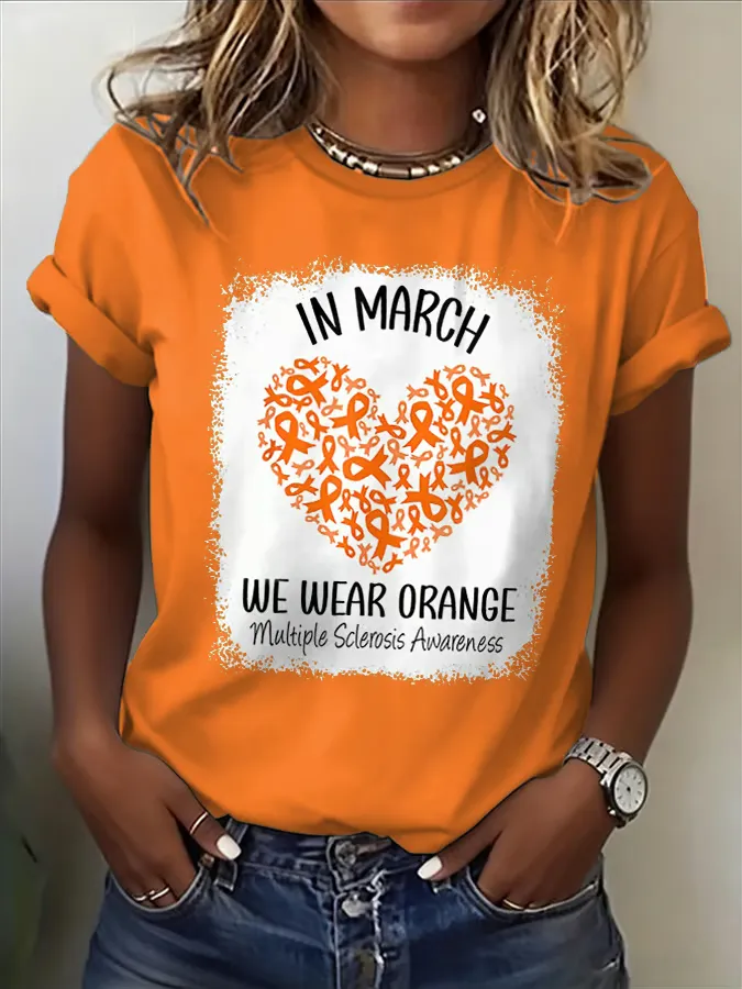 Women's Casual Multiple Sclerosis Awareness T-shirt