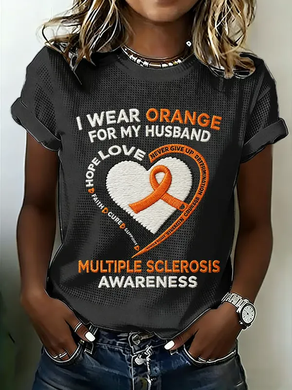 Women's Multiple Sclerosis Awareness Printed Short-Sleeve T-Shirt