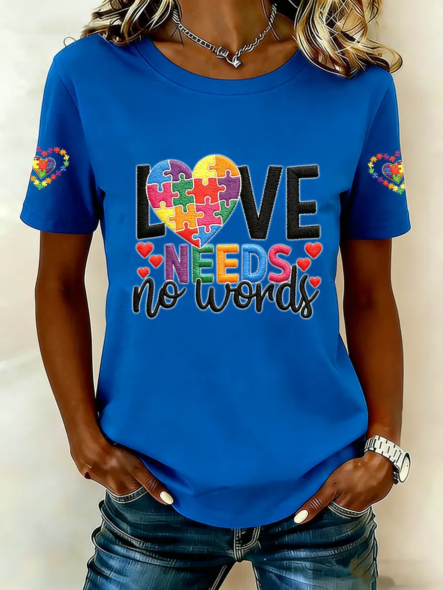 Women's Autism Acceptance Crew Neck T-shirt