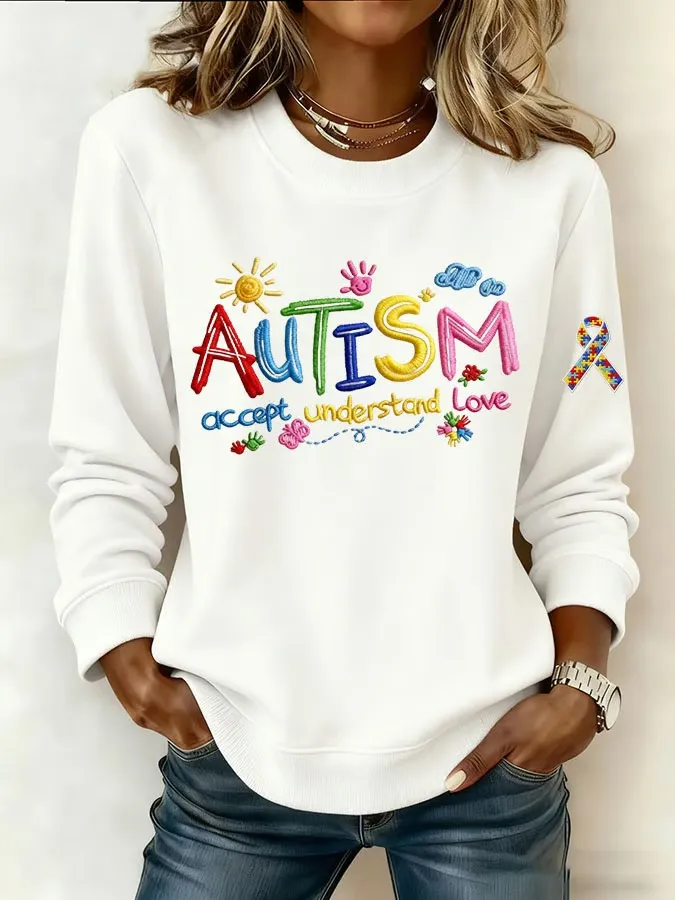 Women's Autism Accept Understand Love Sweatshirt