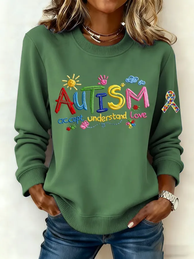 Women's Autism Accept Understand Love Sweatshirt