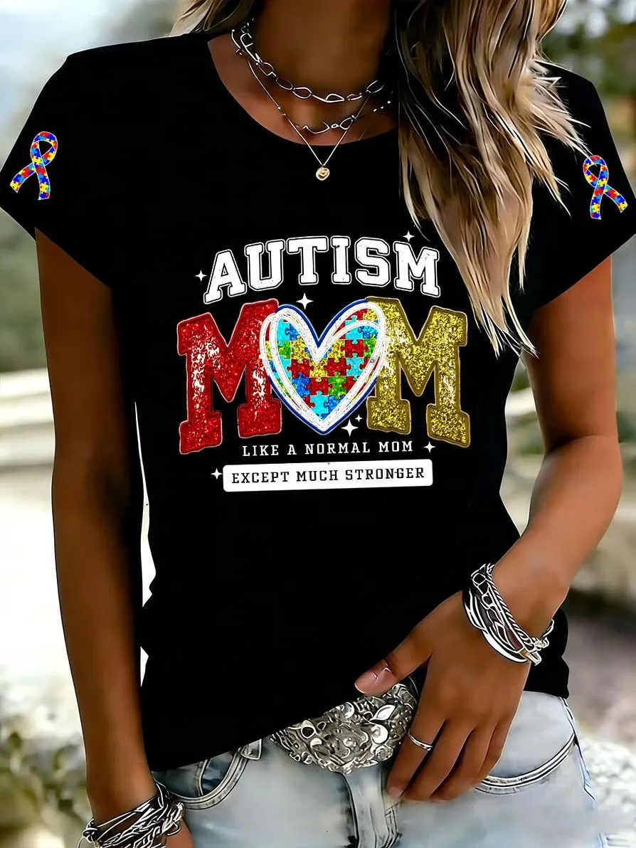 Women's Autism Acceptance Crew Neck T-shirt