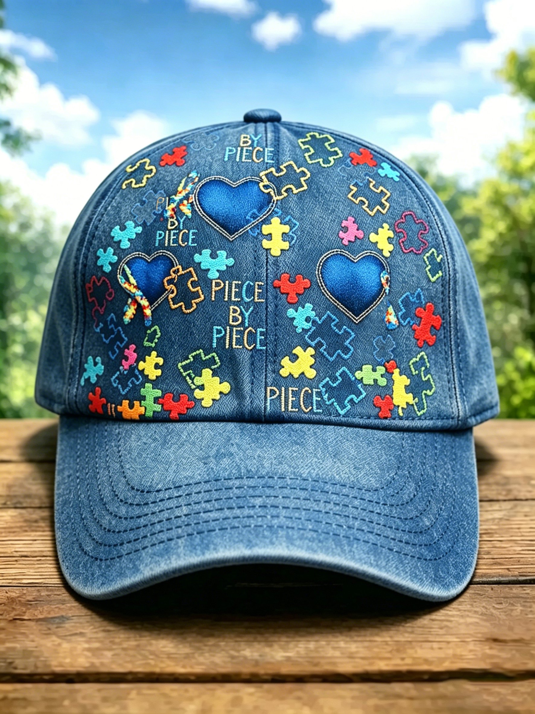 Unisex Autism-Themed Printed Baseball Cap