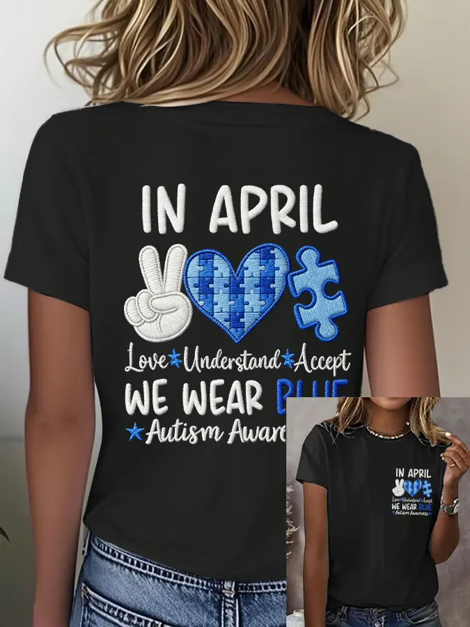 Women's Autism Print T-Shirt