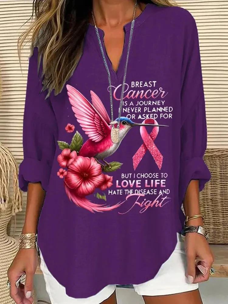 Women's Breast Cancer Is A Journey I Never Planned Or Asked For Printe