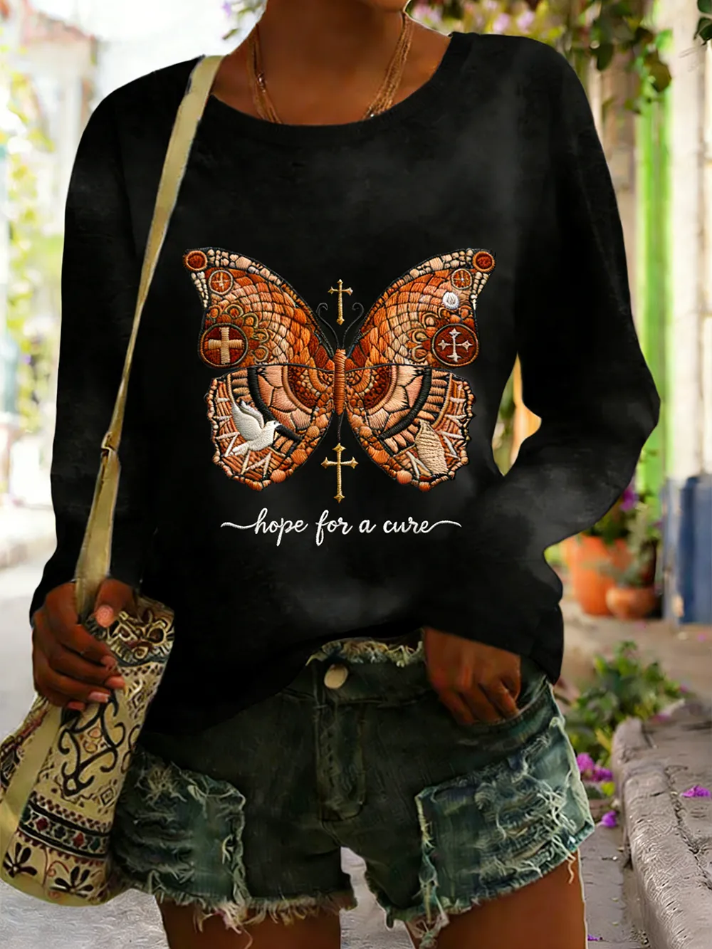 Women's Multiple Sclerosis Awareness Printed T-shirt Women's Multiple Sclerosis Awareness Printed T-shirt Women's Multi