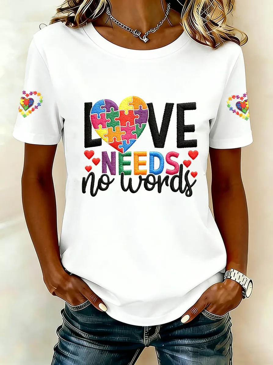 Women's Autism Acceptance Crew Neck T-shirt