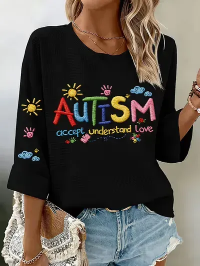 Female Autism Is Not A Disability, But A Different Ability Printed Shirt