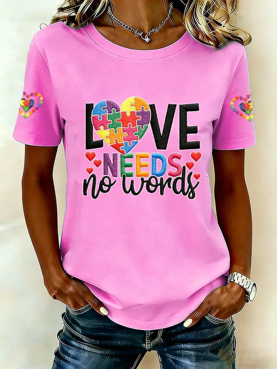Women's Autism Acceptance Crew Neck T-shirt