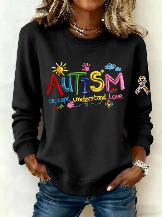 Women's Autism Accept Understand Love Sweatshirt