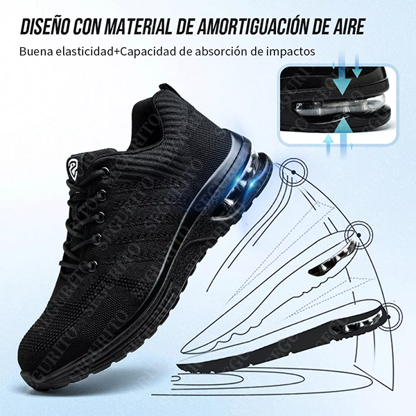 SEGURITO Safety Work Shoes with Steel Toe & Kevlar Sole, Impact & Puncture Resistant