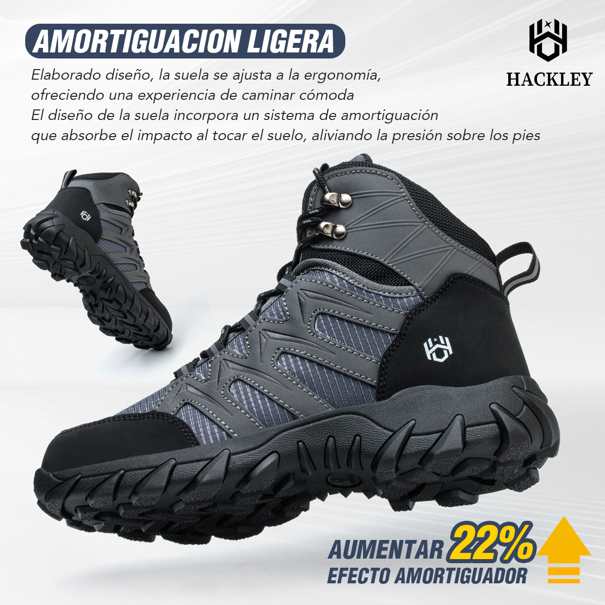 SEGURITO Construction Safety Boots, Impact & Puncture Resistant, Non-Slip Sole, Black/Grey