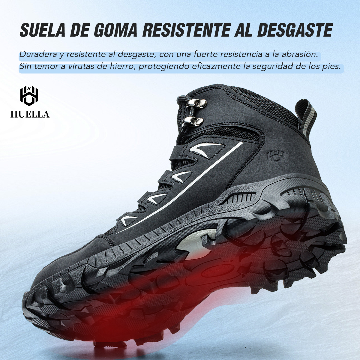 SEGURITO Industrial Safety Work Boots, Impact & Puncture Resistant, Lightweight Comfort, Black