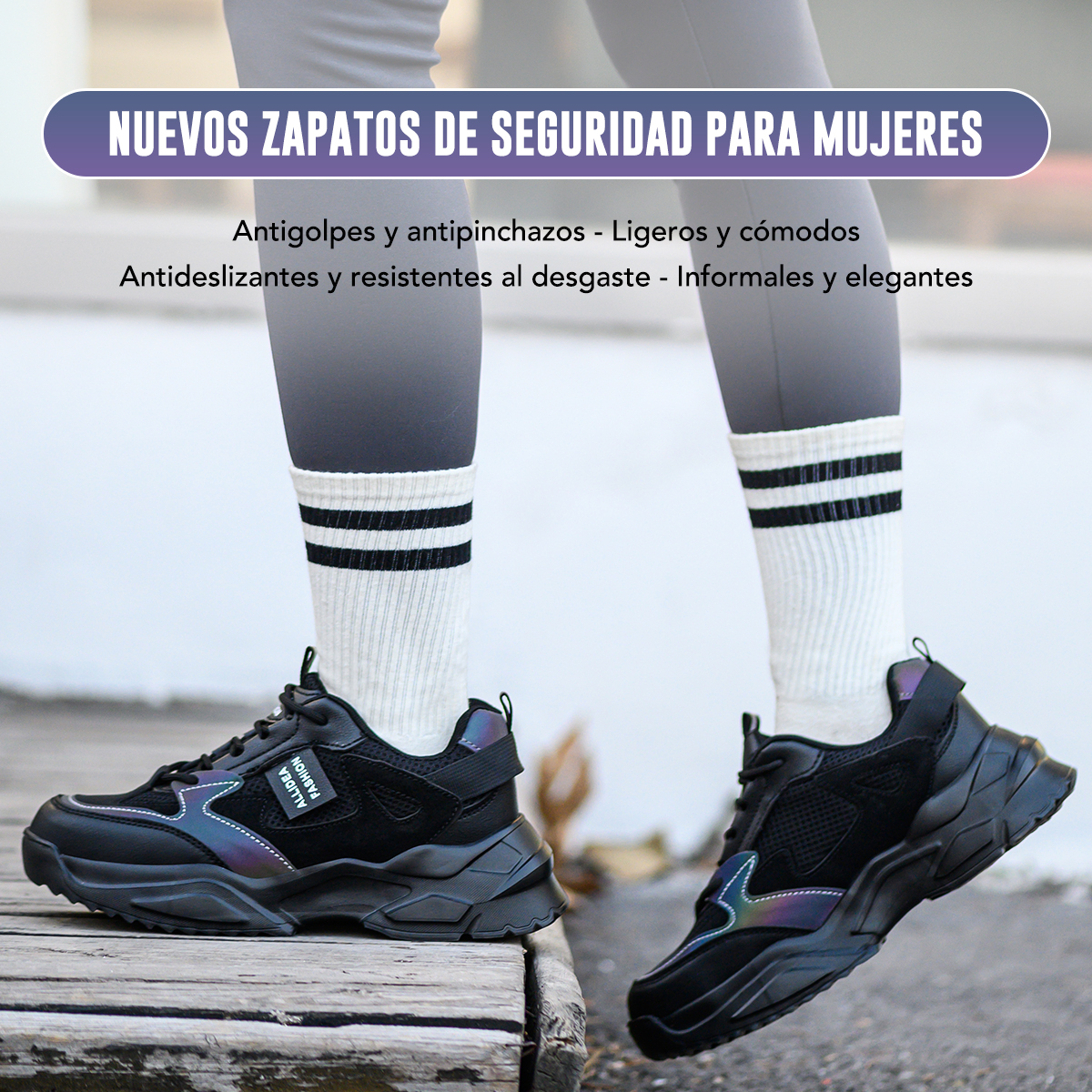 SEGURITO Safety Work Shoes with NOM-113 Steel Toe & Kevlar Midsole, Impact & Puncture Resistant