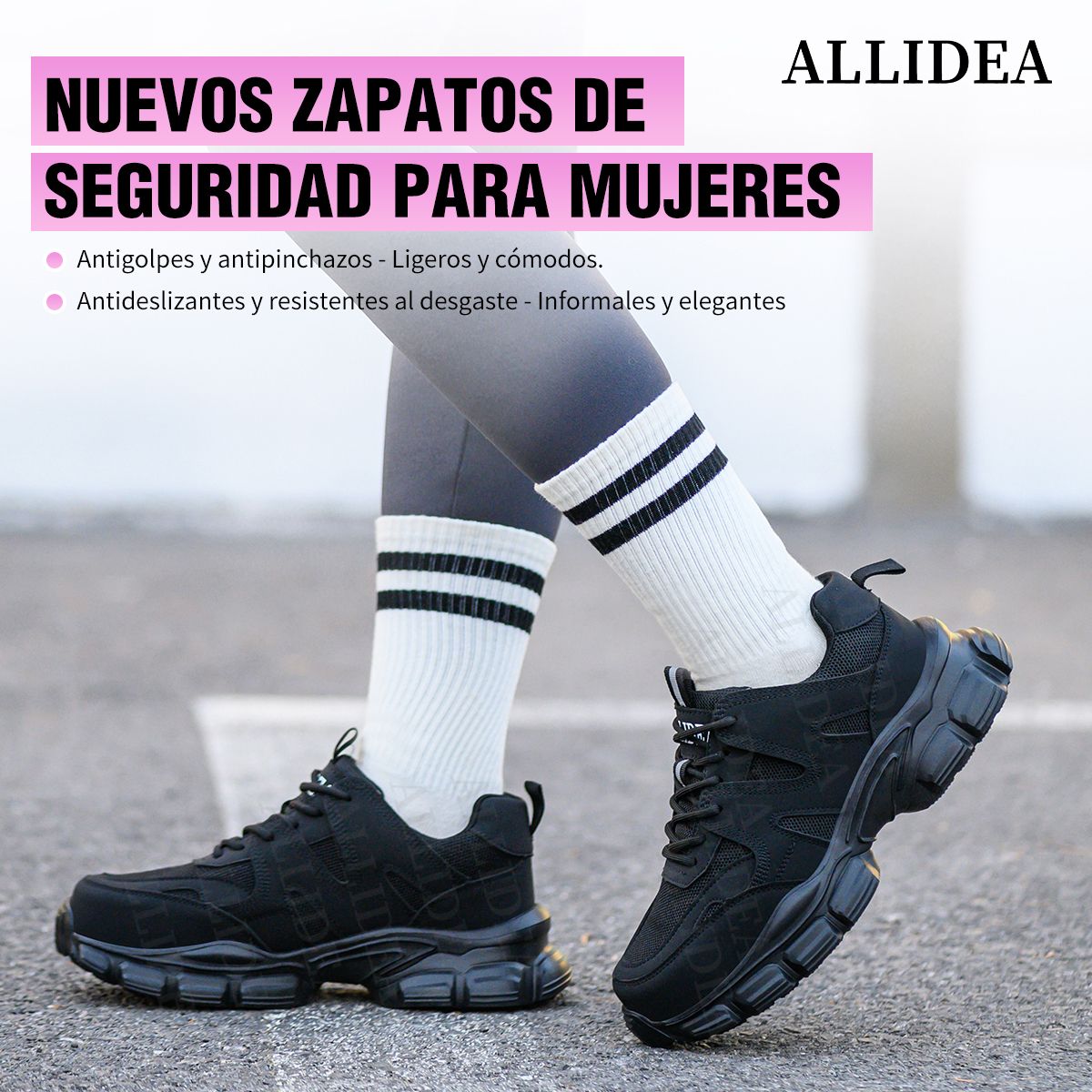 SEGURITO Safety Work Shoes with NOM-113 Steel Toe & Kevlar Midsole, Impact & Puncture Resistant