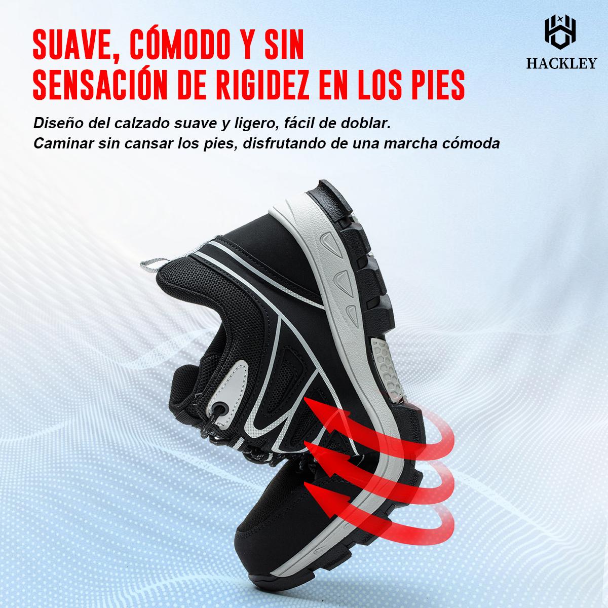 SEGURITO Safety Work Shoes with Wear-Resistant Rubber Sole, Slip-Resistant & Durable