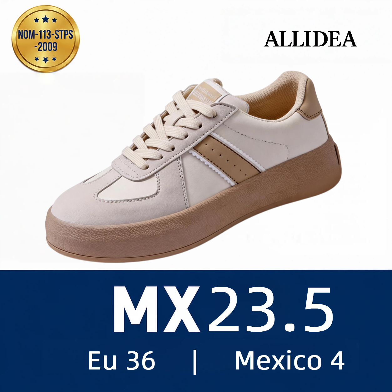 ALLIDEA 7886  Zapatos de Seguridad para Mujer Casuales Antiderrapantes NOM-113