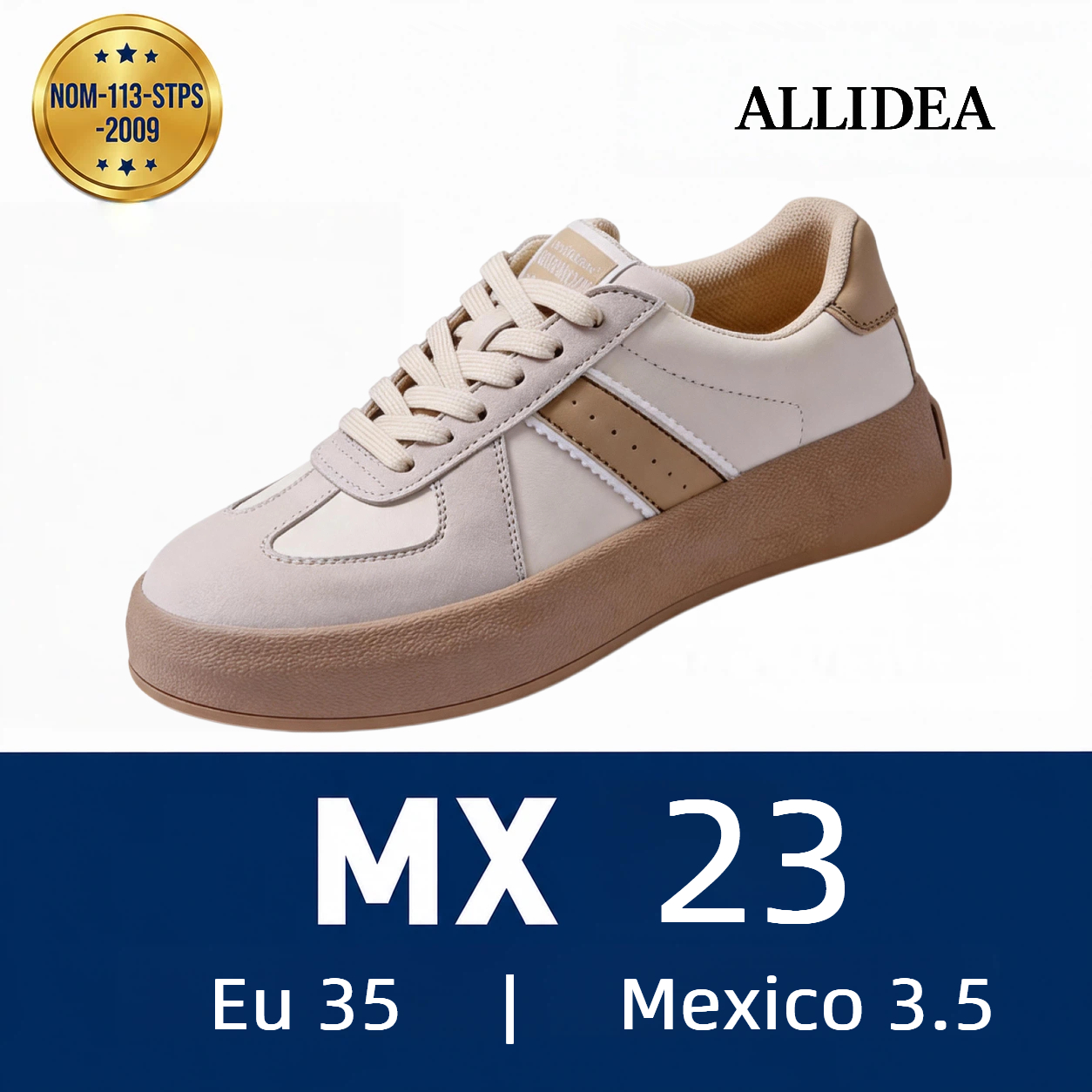 ALLIDEA 7886  Zapatos de Seguridad para Mujer Casuales Antiderrapantes NOM-113