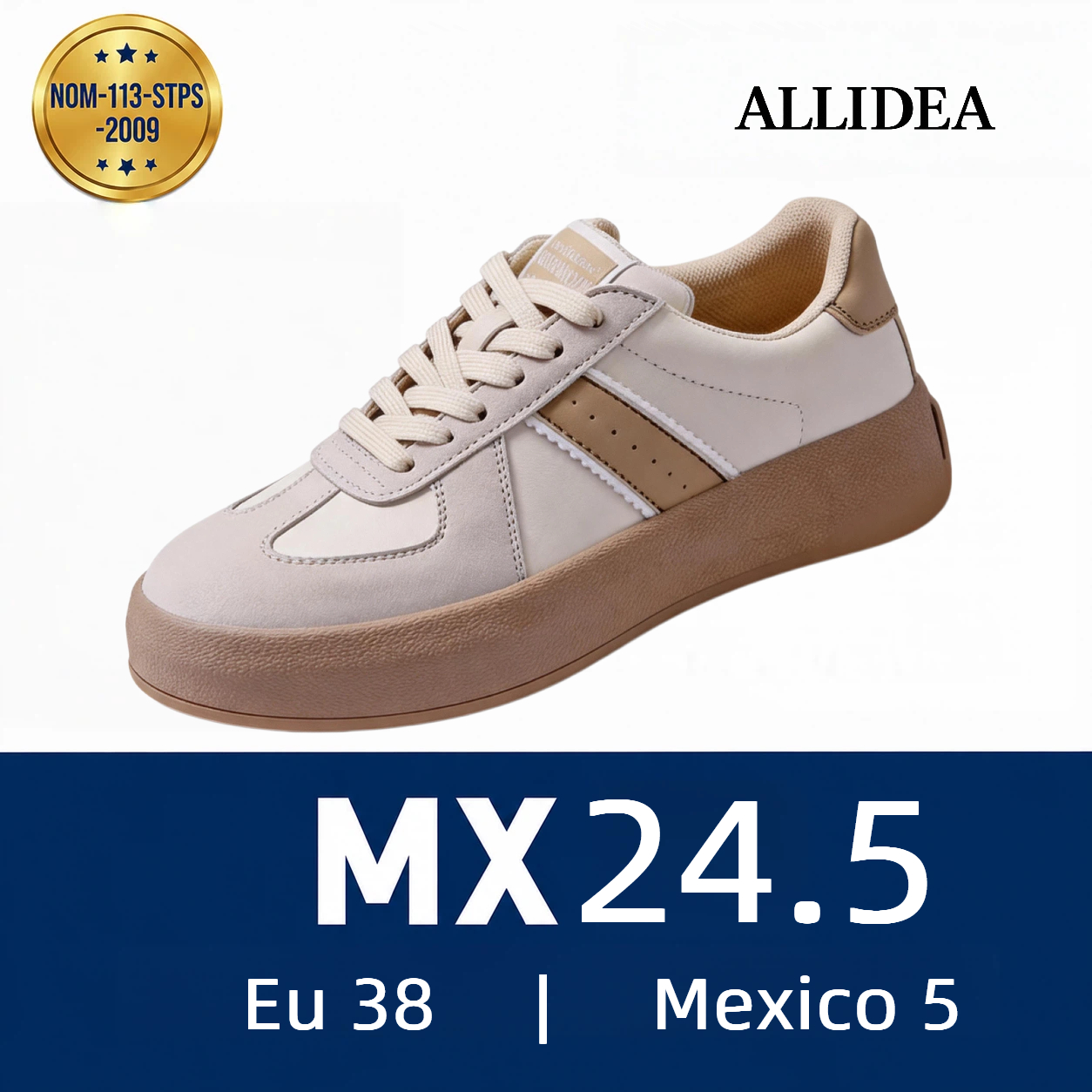 ALLIDEA 7886  Zapatos de Seguridad para Mujer Casuales Antiderrapantes NOM-113