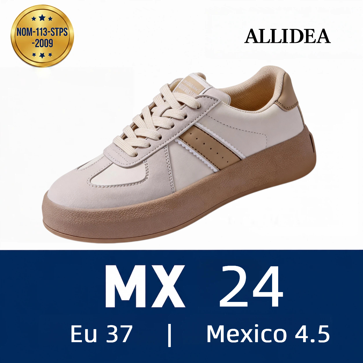 ALLIDEA 7886  Zapatos de Seguridad para Mujer Casuales Antiderrapantes NOM-113