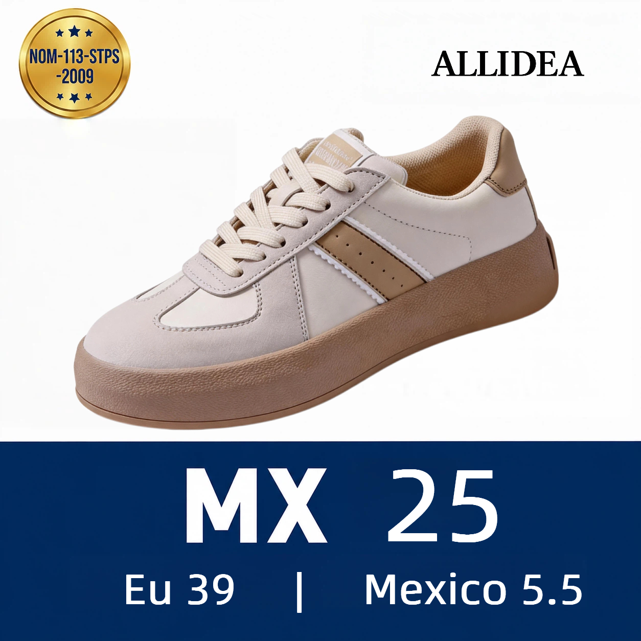 ALLIDEA 7886  Zapatos de Seguridad para Mujer Casuales Antiderrapantes NOM-113
