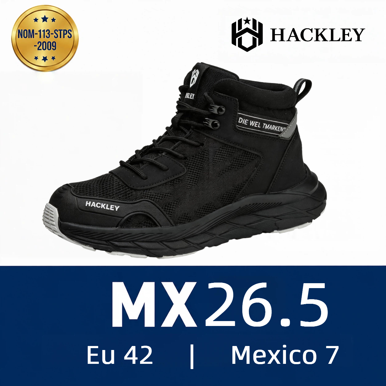 HACKLEY G5 Botas Tacticas de Alto Rendimiento Punta de Acero NOM-113
