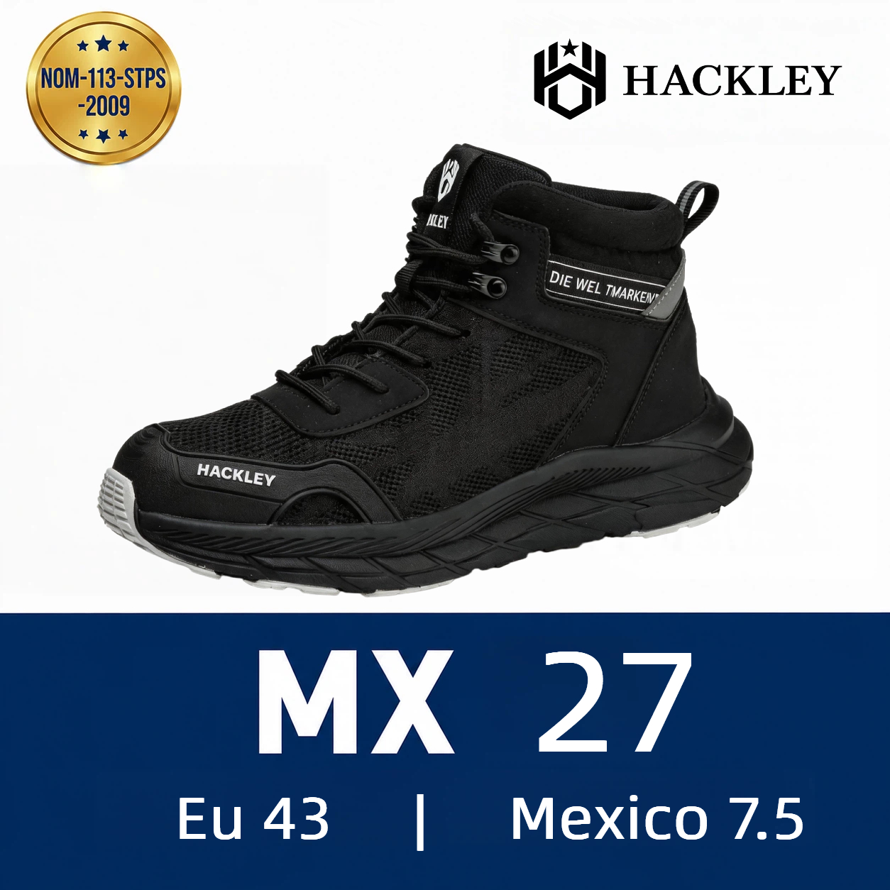 HACKLEY G5 Botas Tacticas de Alto Rendimiento Punta de Acero NOM-113