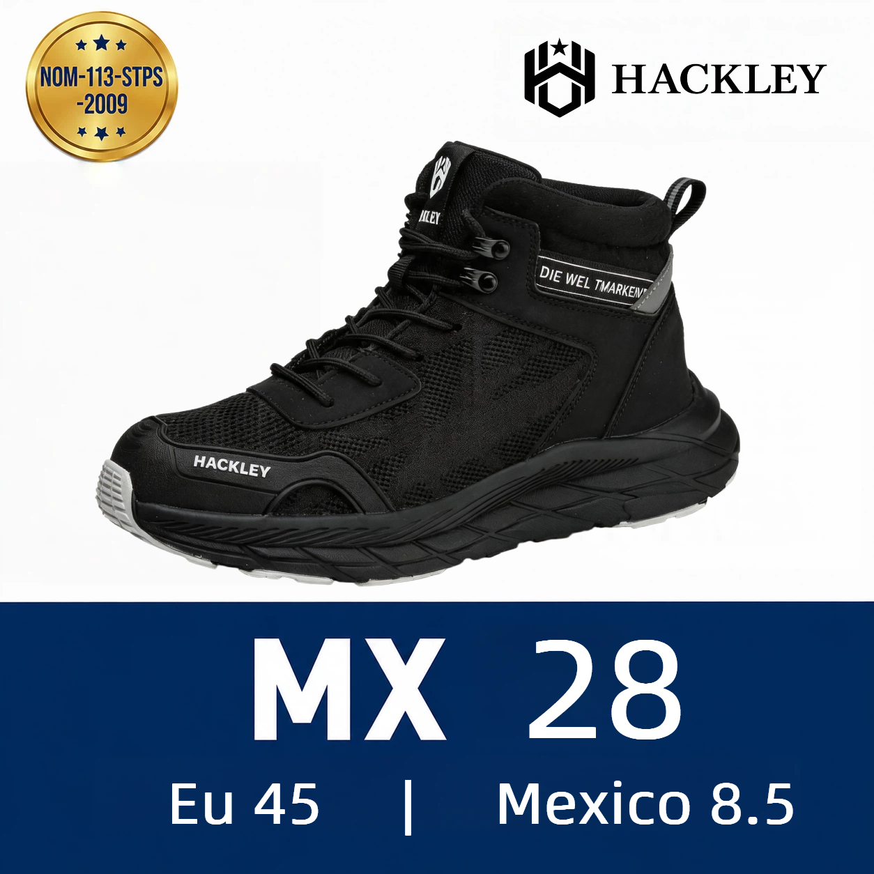 HACKLEY G5 Botas Tacticas de Alto Rendimiento Punta de Acero NOM-113