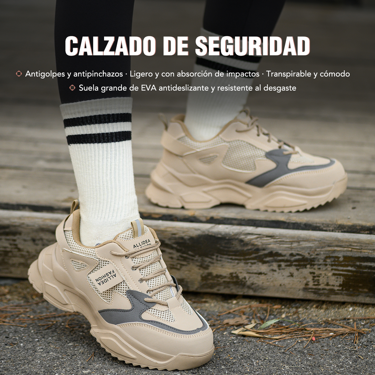 SEGURITO Safety Work Shoes with NOM-113 Steel Toe & Kevlar Midsole, Impact & Puncture Resistant