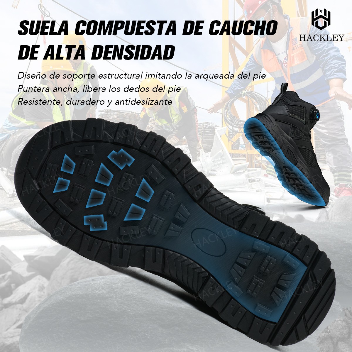 SEGURITO Safety Work Shoes with BOA Closure, NOM-113 Steel Toe, Impact & Puncture Resistant