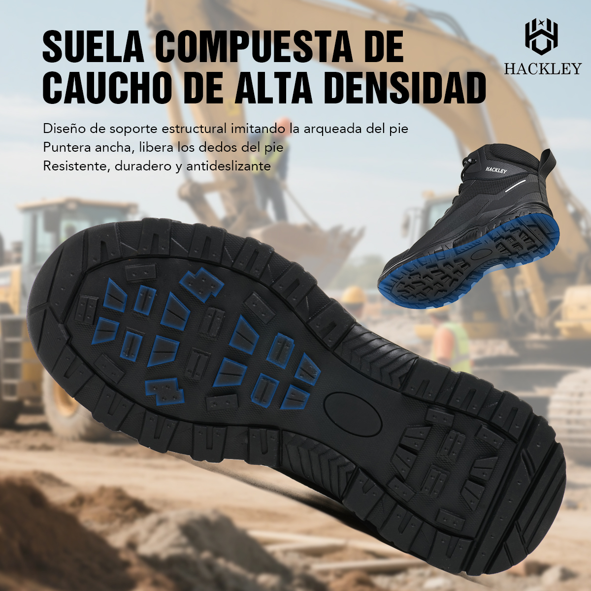 SEGURITO Work Safety Boots, Impact & Puncture Resistant, NOM-113 Steel Toe, Black
