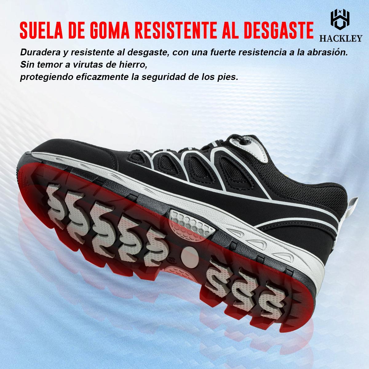 SEGURITO Safety Work Shoes with Wear-Resistant Rubber Sole, Slip-Resistant & Durable