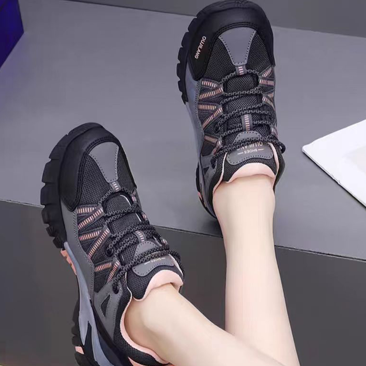 SEGURITO Women’s Safety Work Shoes, Lightweight Breathable, Slip & Impact Resistant