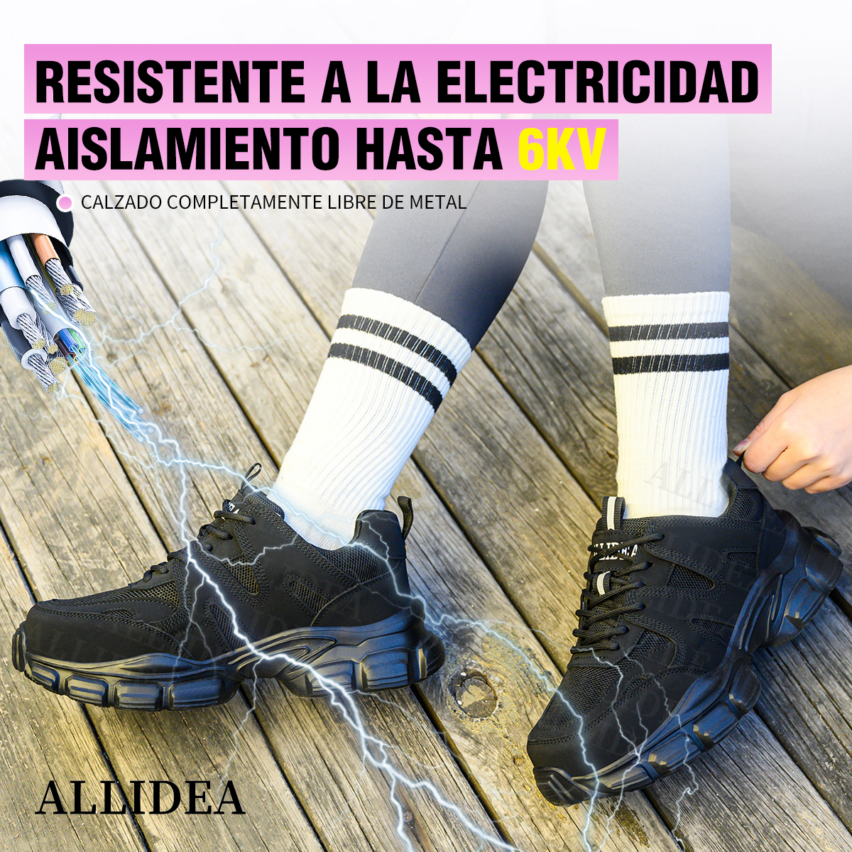 SEGURITO Safety Work Shoes with NOM-113 Steel Toe & Kevlar Midsole, Impact & Puncture Resistant